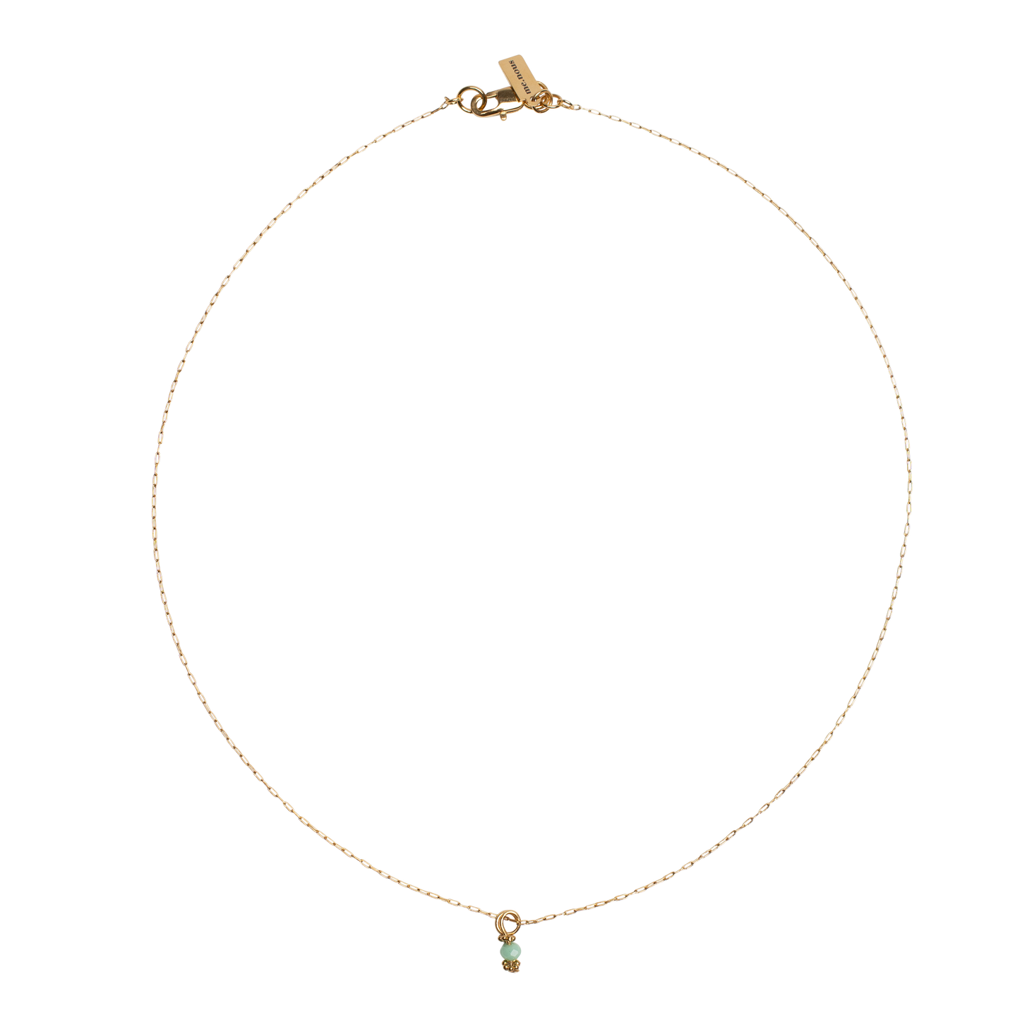 THE FILIGREE - GRÜNE GLASPERLE/GOLD