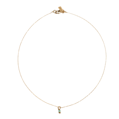THE FILIGREE - GRÜNE GLASPERLE/GOLD